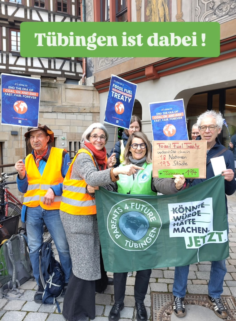 Tübingen ist dabei – Klimaausschuss unterstützt den Fossil Fuel Treaty